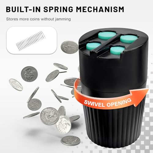 Portamonedas para carro con gran capacidad y organizador miniatura 3