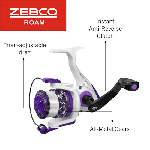 Moulinet rotatif réversible et canne Zebco à poignée confortable - 4