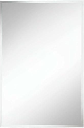 Espejo de pared rectangular sin marco, de 24 x 36 pulgadas, decoración de baño, decoración de pared, decoración del hogar, espejo de pared,