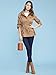 Lock and Love LL WJC643 Womens Pop of Color Parka Jacket L Khaki