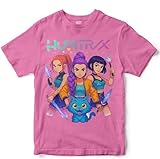 ARTIST MARKET T-Shirt mit Rundhalsausschnitt, 100 % Baumwolle, KPOP, Demon Korean, Merchandising, Rosa, 6-8 Jahre