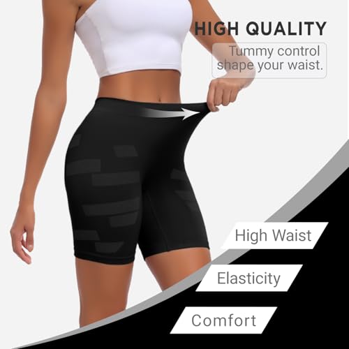 Women's Slip Short for Under Dresses Seamless Smooth Workout Yoga Bike Shorts Anti Chafing Underwear 4 Pack2