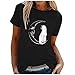 wyzesi t-Shirts à Manches Courtes Femme Tank Top Femme Chemise de Nuit Femme Sexy Tunique Femme Grande Taille Pas Cher t Shirt Homme Manche Longue Robe Noel Femme 4XL