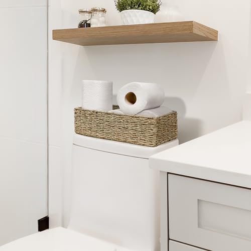 Homestead 90-558 Seagrass Storage Baskets, 15.6 Inch Long Narrow Rectangular Wicker Baskets thumb #4