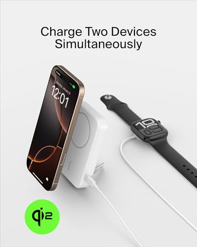 Belkin 8000mAh 15W Qi2 MagSafe Power Bank with Kickstand - image 5