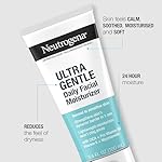 Neutrogena Ultra Gentle Fragrance Free Daily Face Moisturizer, Facial Moisturizer for Sensitive & Dry Skin with CICA, Pro-Vitamin B5, Vitamin E & Niacinamide, 3.4 fl. oz - Image 5