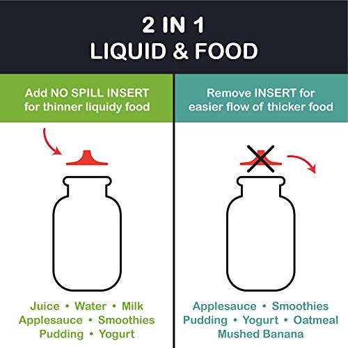 image for Red 6 oz Squeasy Snacker Spill Proof Silicone Reusable Food Pouch - fo