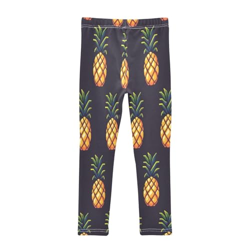 Toddler Girls Leggings Printed Yoga Pants Leggings Small Pineapple Hand Drawn for Kids2