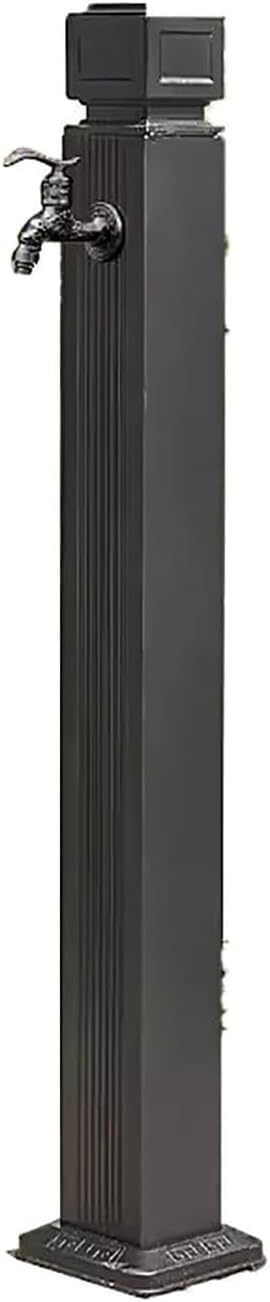 Kanduo Black3 Freestanding Garden Water Column With Faucet - Anti-Freeze 304 Stainless Steel, For Courtyard Backyard Irrigation & Washing