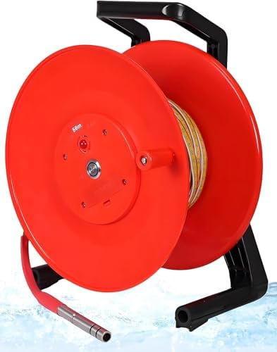 Water Level Meter for Depth Measurement, 10-300m Steel Ruler Groundwater Level Gauge, Durable Steel Tape Depth Gauge for Accurate Groundwater Level Measurement (20m/65.6ft)