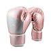 Guanti da boxe, guanti da allenamento MMA, Guanti da kickboxing, Guanti da uomo Boxing Guanti SANDA Attrezzature da allenamento, 6,8,10,12oz Guanti da boxe, per formazione, combattimento,Rosa,12OZ
