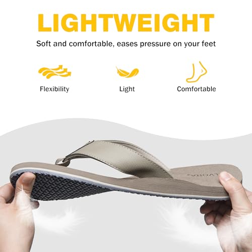 Arch Support Flip Flops for Men - Beach Sandals with Comfortable Cushioning 6