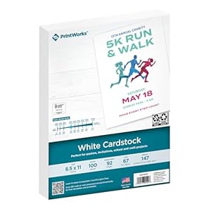 PrintWorks White Cardstock 8.5̸...