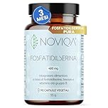 NOVIQA FOSFATIDILSERINA 400mg - 90cps Riduce CORTISOLO e STRESS + Vitamine b Complex + Bacopa Monnieri Cortisol Blocker Nootropico Integratori Memoria e Concentrazione per Abbassare il Cortisolo
