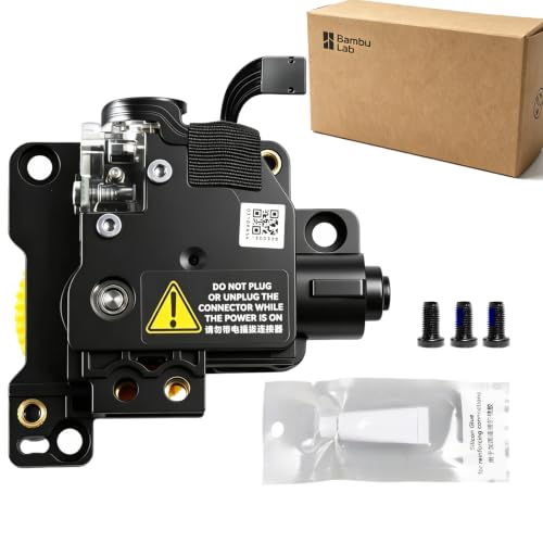 Original Stainless Steel P1 Extruder Unit for Bambu Lab P1P/P1S 3D Printer with Dual Gears for Increased Extrusion Force & Filament Run-Out Detection