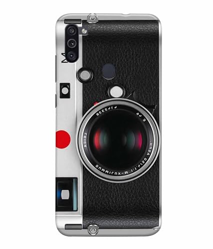 Image of Printed Hard Back Case Cover & Compatible for Samsung Galaxy M11 / Samsung Galaxy A11 | Vintage Camera Art (Multicolor) - D1188