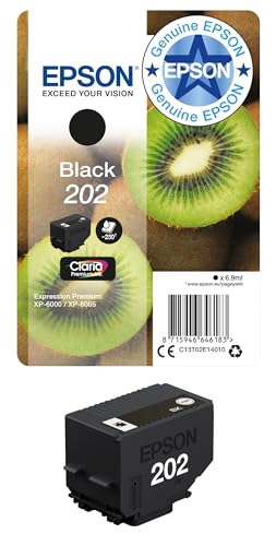 Epson 202 Black Kiwi Genuine Claria Premium Ink Cartridge