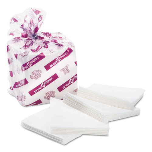 Cascades 32506 Presto-Wipes Airlaid Wipers medium 12 x 13 White 50/Pack 800/Carton