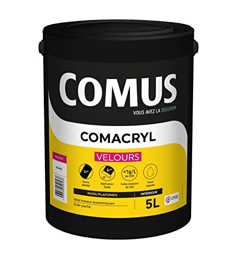 COMACRYL VELOURS 5L - Peinture de finition velours - COMUS