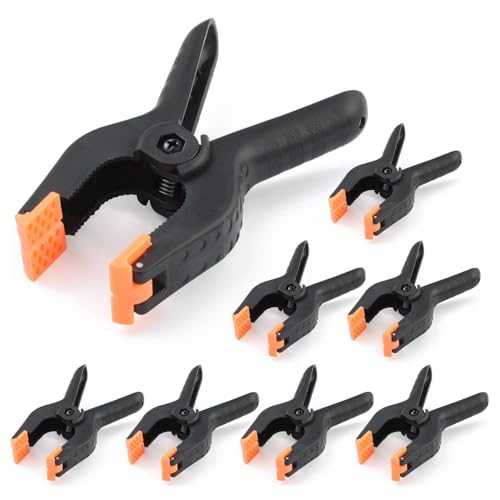 Voarge Lot de 8 pinces de fixation en plastique pour photographie, studio photo, arrière-plan, artisanat, terrasse