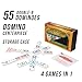 University Games, Chicken Foot Double 9 Color Dot Professional Size Dominoes, Classic Family Domino Game, 1 to 8 Players, Ages 6 and Up