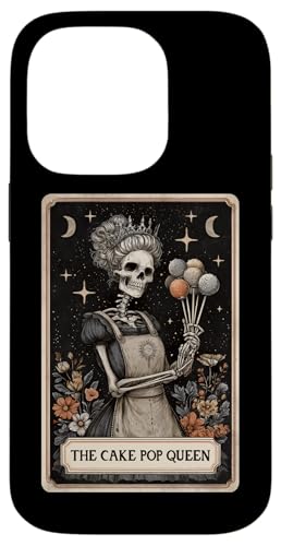 The Cake Pop Queen Carte de Tarot Motif Lune sorcière Coque pour iPhone 14 Pro