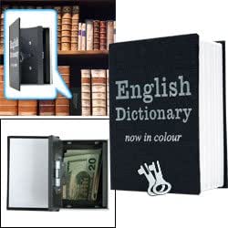 1 X Mini Dictionary Diversion Book Safe w/ Key Lock - Metal by Unknown