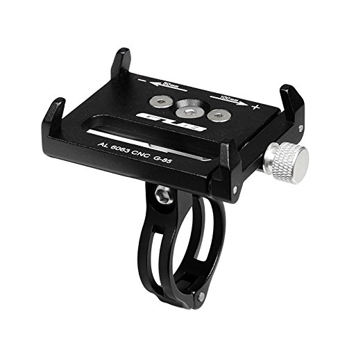 G-85 Bike Alluminum Soporte de teléfono para teléfonos de 3.5-6.2 pulgadas (negro) Cover