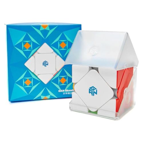 Image of GAN Skewb Enhanced Magnetic Speed Cube | Enhanced Core Positioning (32 Magnets) & GES Pro Dual Adjustment | Lightest 82g Design & 90 Corner Cutting
