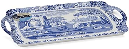 Portmeirion Home & Gifts 2019518337 Blue Italian Large Tray, 48 x 29.5cm