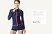 TSLA Women's UPF 50+ Zip Swim Front Long Sleeve Top Rashguard, Full Zip(fsz01) - Navy, Large.