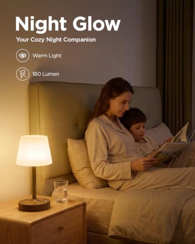 Image of IP65 Waterproof Rechargeable Shower Lamp, Cordless Bathroom Touch Lamps