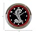 Neonetics Ford Snake Red Neon Wall Clock, 15-Inch, Chrome Finish Rim and Hands, red Glass Tube - 8FRDSN - Officially Licensed Product