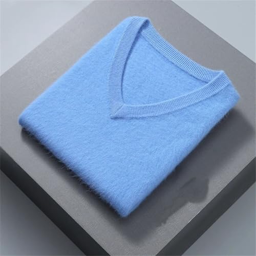 Men's 100 Percent Solid Mink Cashmere Waistcoat Fall Winter Pullover Sweater Sleeveless V Neck Vest3