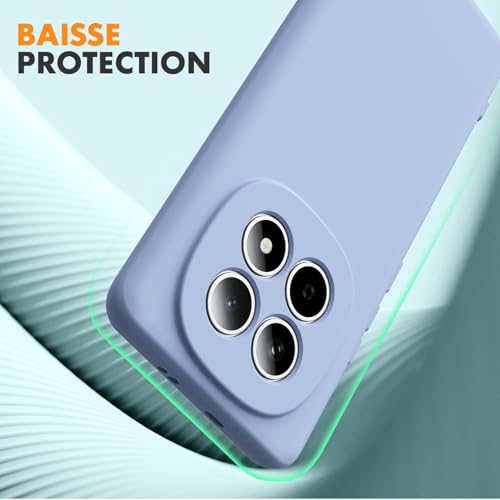 Image of DIZORO Compatible with Mi Redmi Note 15 5G Back Cover with Upgraded Square Edges for Camera Protection Shockproof Flexible Matte Liquid Silicone Mobile Phone Case (Carolina)