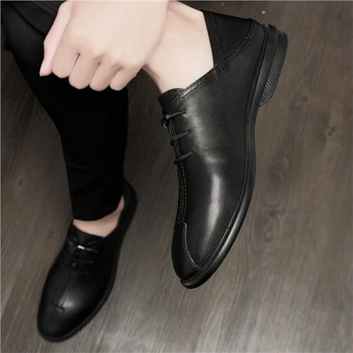 Elegant Leather Oxford Lace Up Shoes Mens Premium Formal Business Office Wear2