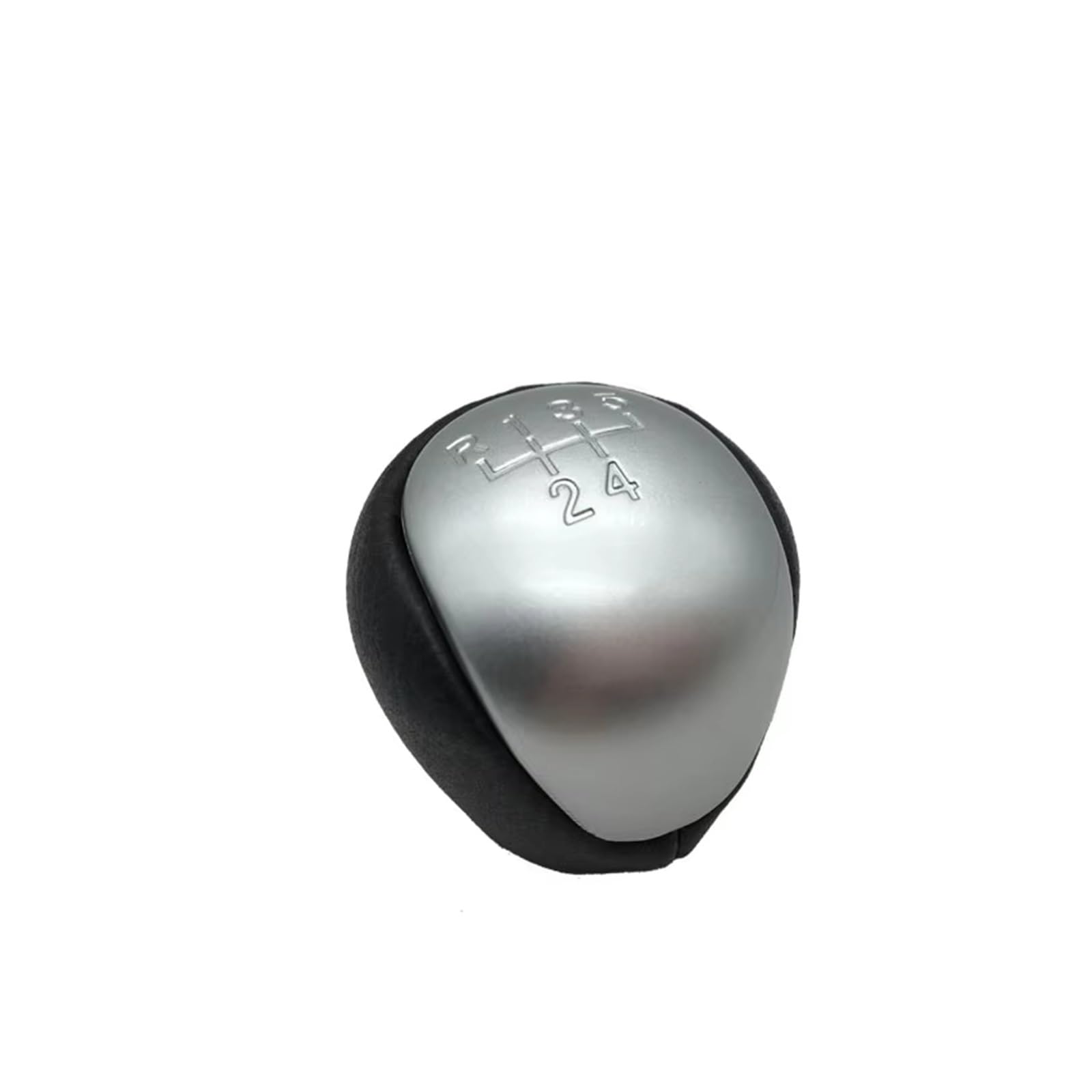 GHQFROP Transmission Gear Shift Knob for Kia for Forte for Soul 5 6 Speed Manual MT Shifter Lever Head Handball Shift Gear Knob Car Gear Stick Knob(5s Silver)