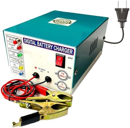 Verilux  Car Battery Charger,7 Stage Charging Fully-Automatic Smart 12V Battery Charger,Multi Protection Battery Maintainer, Battery Charger for Most 12V Vehicles Motorcycle, Lawn Mower and More