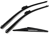 ford escort mk4 body kit Vordere und hintere AERZETIX - Set 3x Scheibenwischer Wischerblätter + Heck heckscheibenwischer aero flat, 50cm + 50cm + 30cm