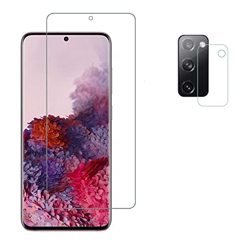 emunks tempered Glass With Camera lens for Samsung Galaxy S20 FE 5G with Full Screen Coverage (except edges) and Easy Installation Kit, (Pack of 1)