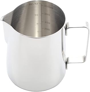 Kitchen Milk Frothing Pitcher Stainless Steel Best Milk Frother Steamer Cup Easy to Read Creamer Measurements Inside Foam Making