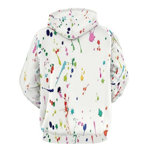 Pull imprimé en 3D abstrait sweat à capuche mode multicolore unisexe - 4