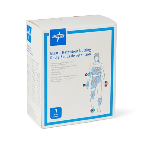 Image of Medline Stretch Tubular Elastic Dressing Retention Net, Size 2, (7 inch x 25 yds), Ideal for Wound Care, Single Pack