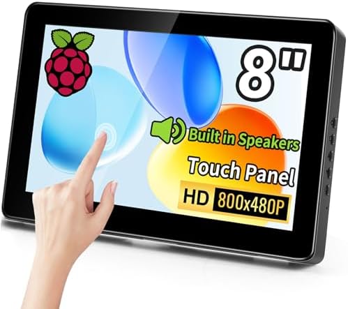 Kenowa 8 Inch Touchscreen Portable Monitor Raspberry Pi Touch Screen ...
