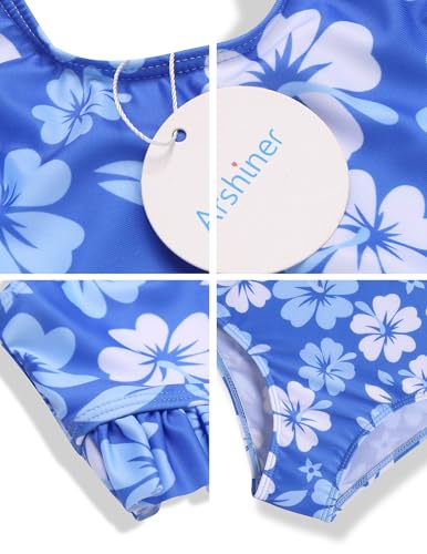 Arshiner Girls Bikini Beach Swimwear 2 Piece Swimsuits Floral Printing Bathing Suits for 4-15 Years4