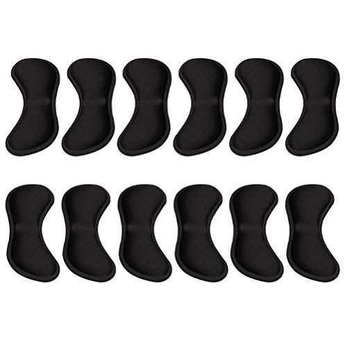 Siming 6 pares de plantillas de tacón para zapatos, almohadillas autoadhesivas para el talón