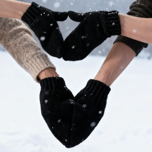 Guantes de invierno cálidos para parejas que sufren de manos frías 2
