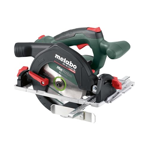 metabo Akku-Handkreissäge KS 18 LTX 57 BL - 18 V, 57 mm Schnitttiefe - Brushless Motor, Aluminium-Bodenplatte, Präzise Schrägschnitte, leicht & ergonomisch - Ideal für Bau- und Renovierungsarbeiten