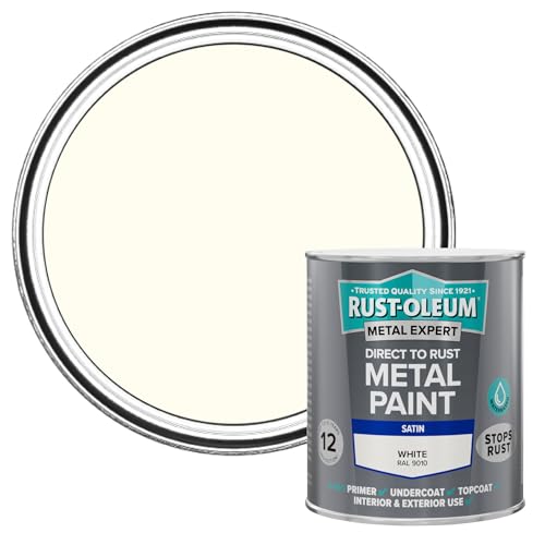 Rust-Oleum Metal Expert Paint Satin White 750ml