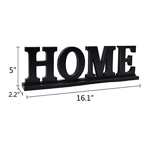 E-view Wooden Family Sign for Home Decor - Decorative Letters Tabletop Word Plaque Home Décor Accents Home - Thumbnail 7